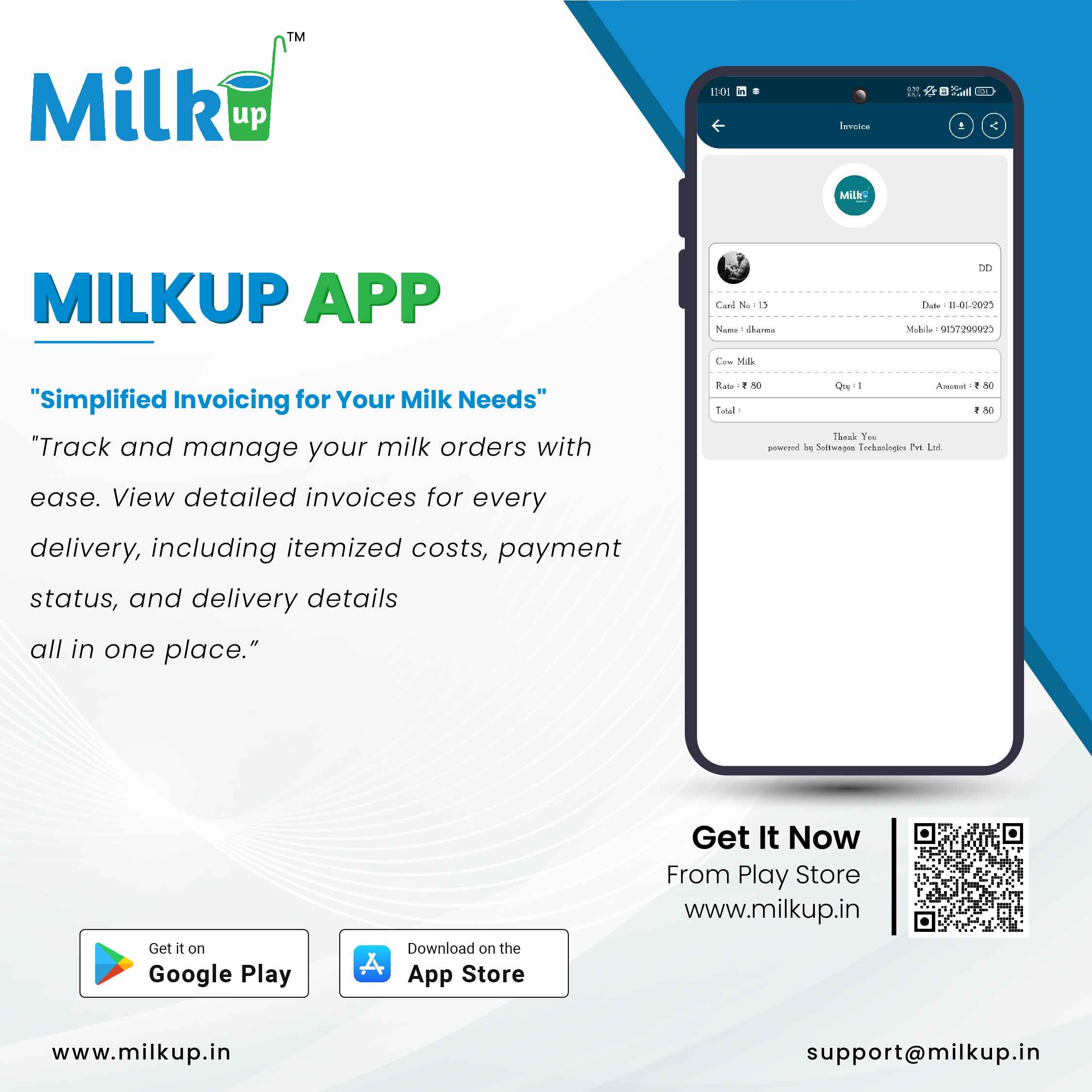 Milkup Customer Application: How to Easily View Your Milk Order Bill?
