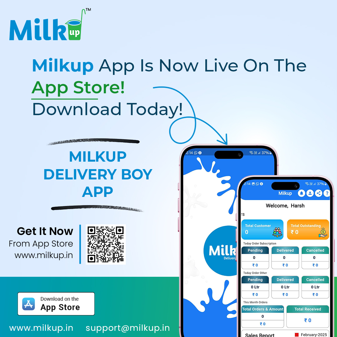 MilkUp Delivery Boy App – Now Live on the App Store!