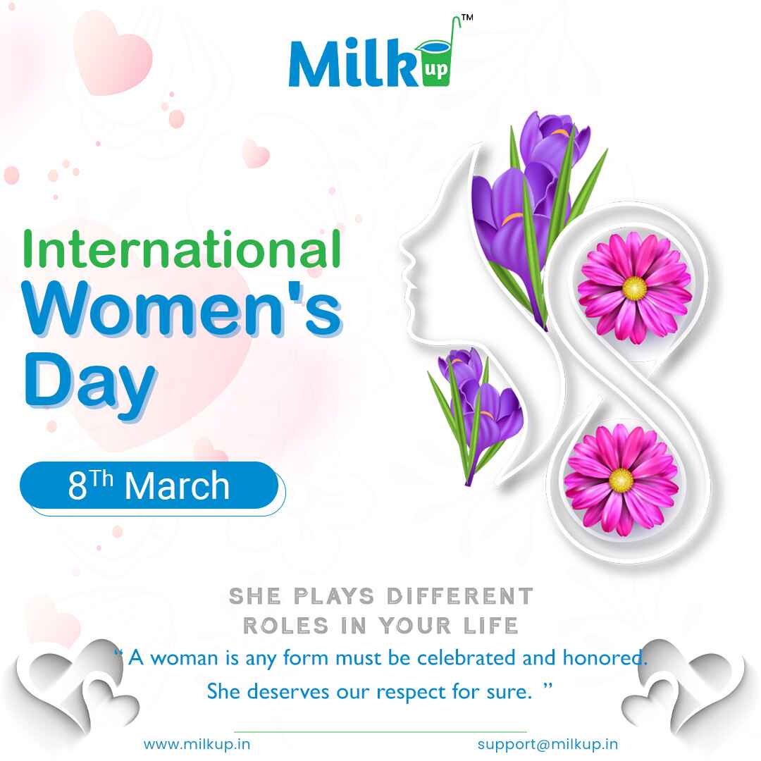 MilkUp Wishes You a Happy Women's Day! 💐🌸