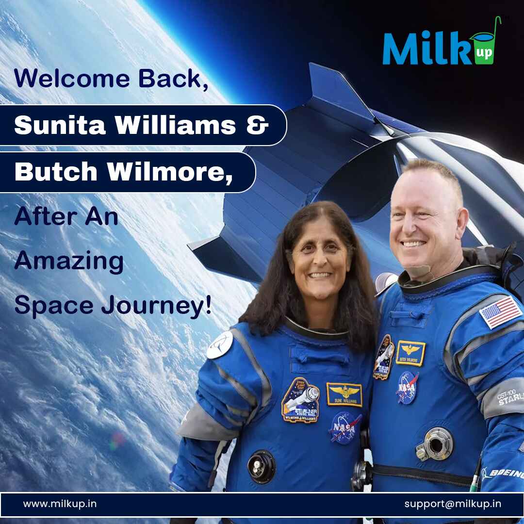 Welcome back, Sunita Williams &amp; Butch Wilmore, after an amazing space journey!