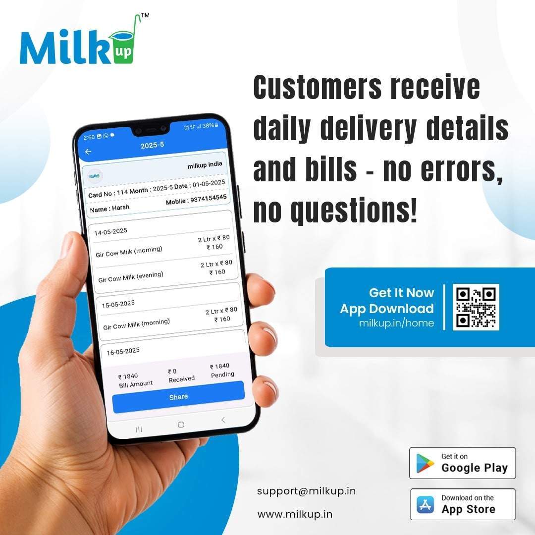 Track every delivery – Everything’s transparent with MilkUp!
