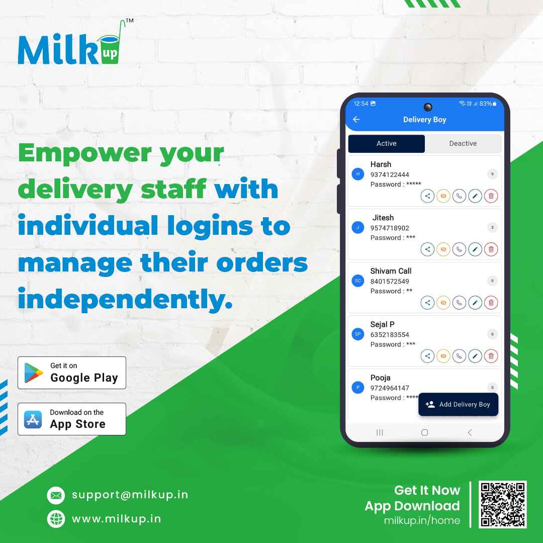 Give your delivery staff their own login!