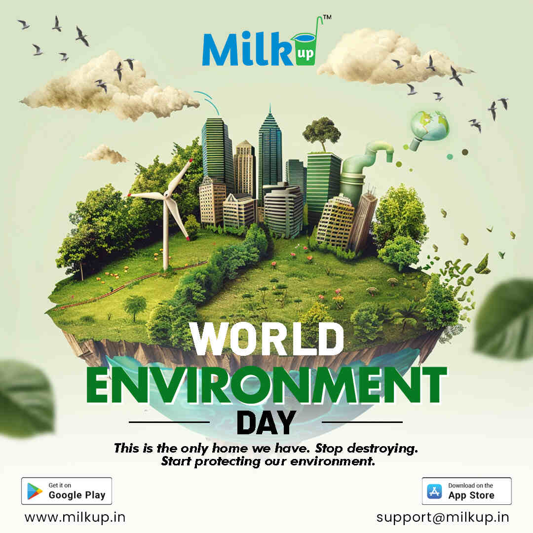 Save the environment with MilkUp, plant more trees!