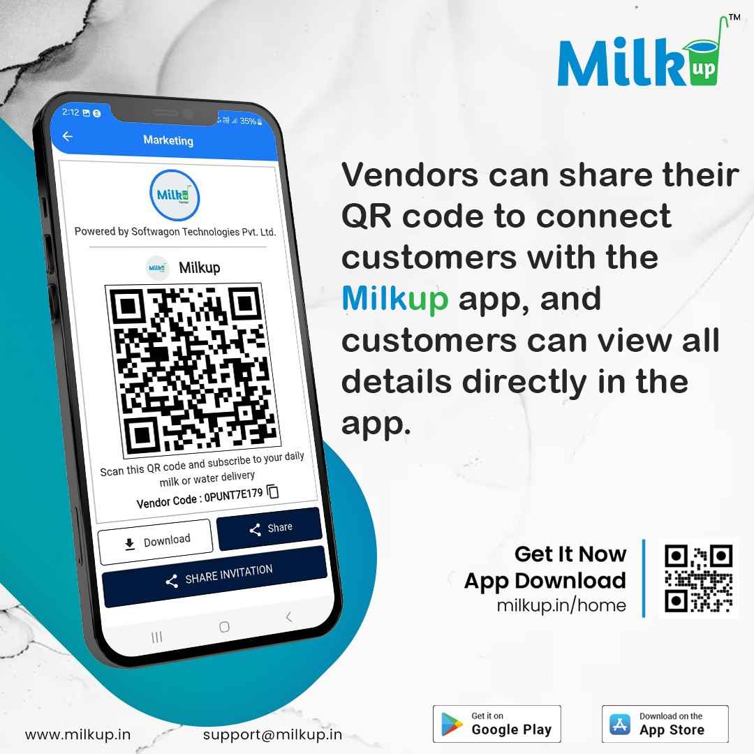 Now connecting customers to the MilkUp app is easier than ever!