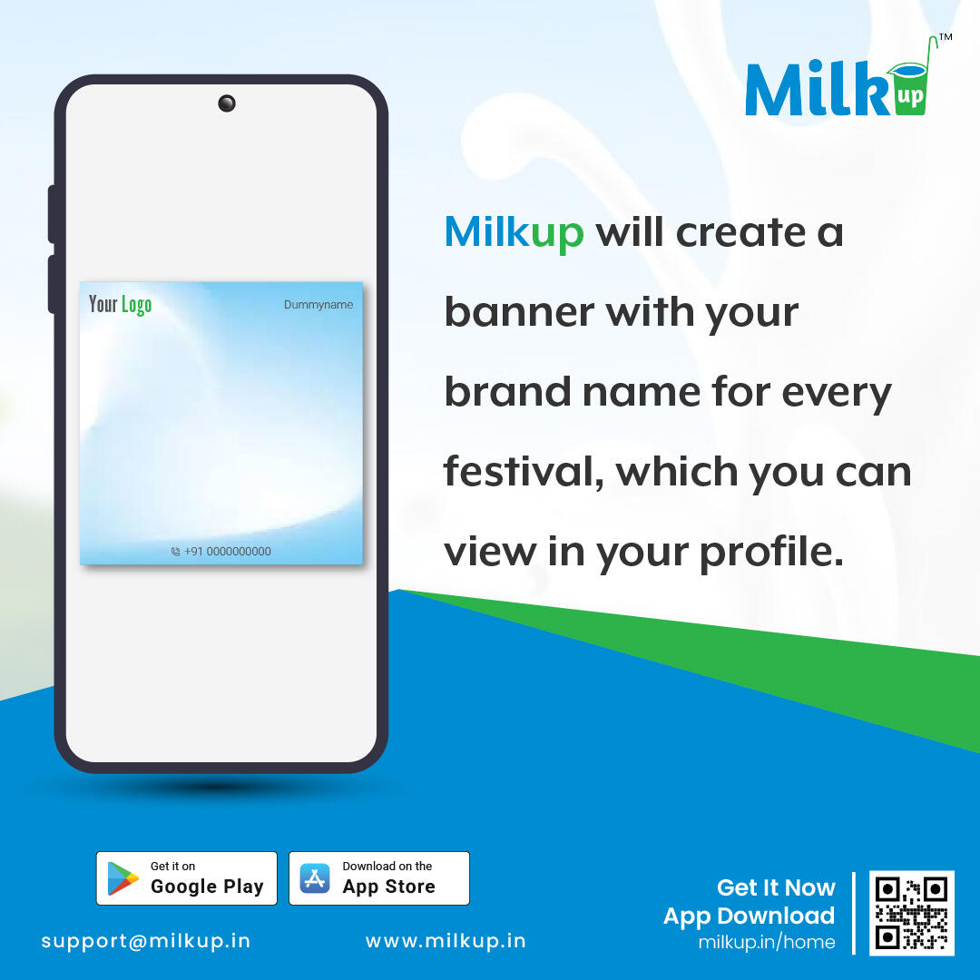 Now your brand will shine on every festival only with the MilkUp Vendor App! 