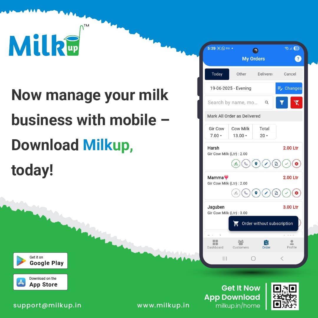 Milk Business Now Goes Smart Right from Your Mobile!