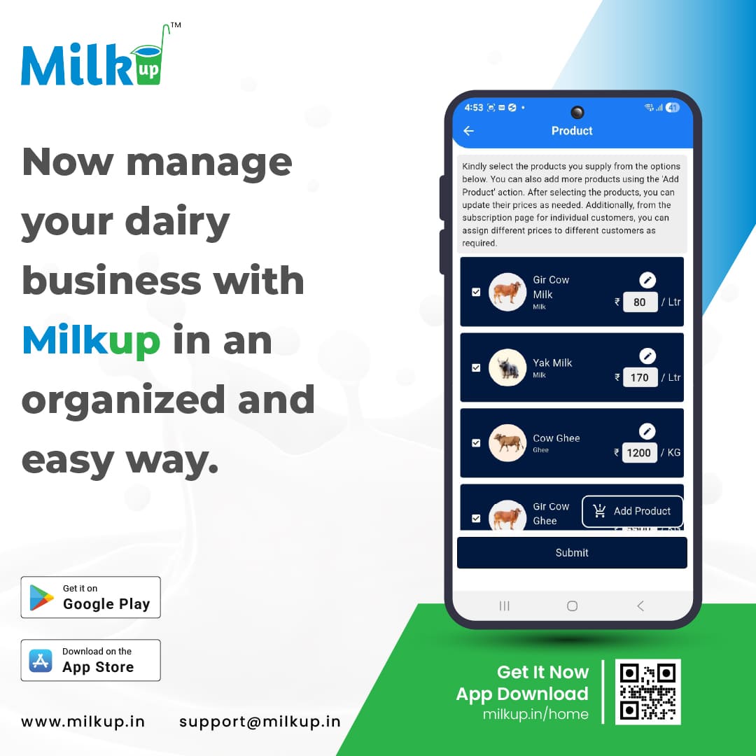Manage your milk business in an organized and easy way only with MilkUp!