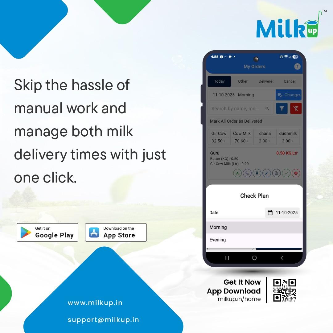 Leave the ledger hassle behind and make your dairy business simple with MilkUp!