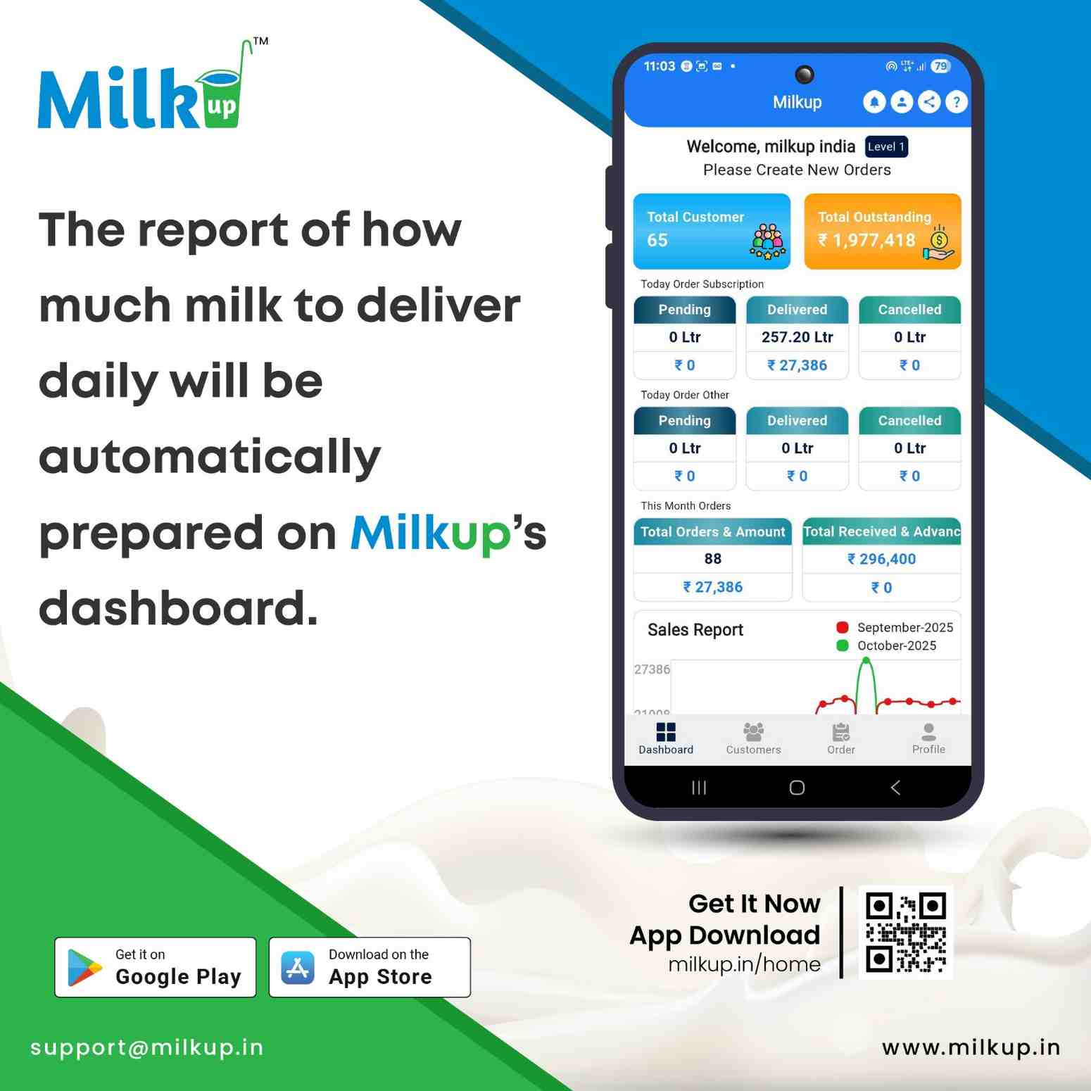 Now managing daily milk delivery records is easier than ever!