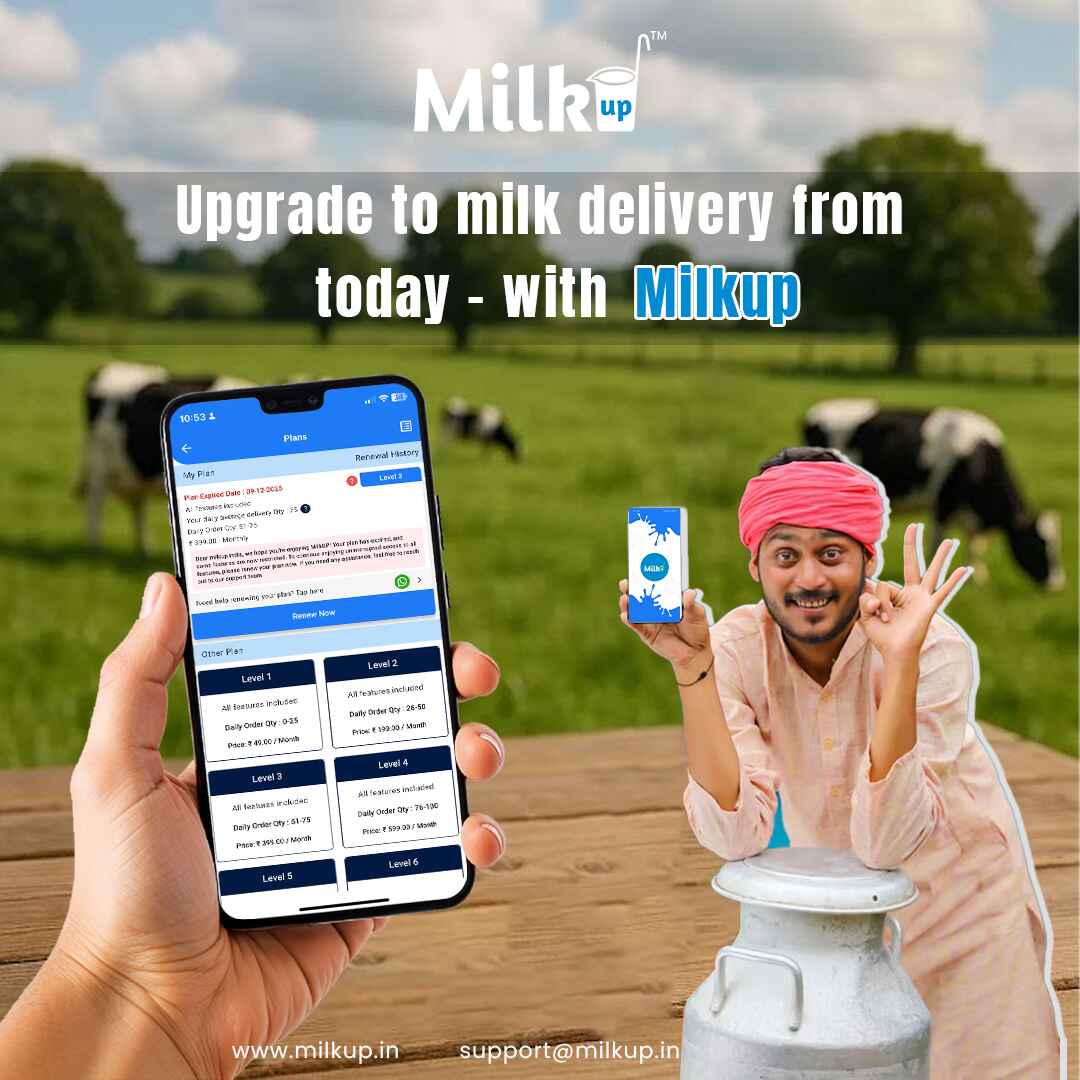 Upgrade to milk delivery from today - with Milkup