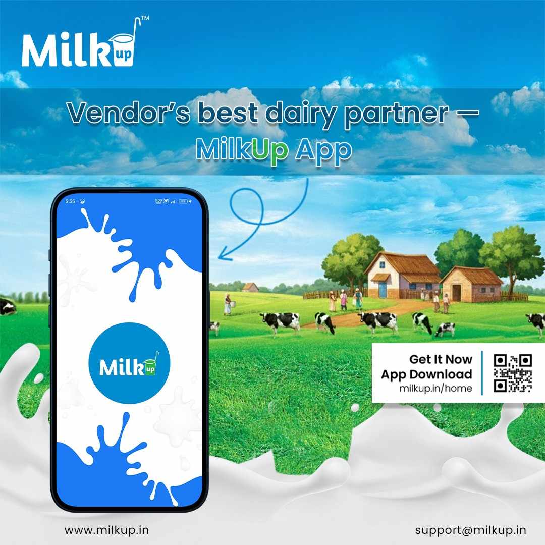 Vendor’s best dairy partner — MilkUp app