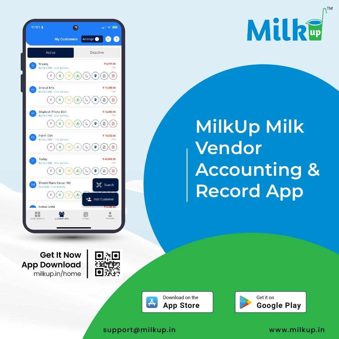 MilkUp – Milk Vendor Accounting &amp; Record App