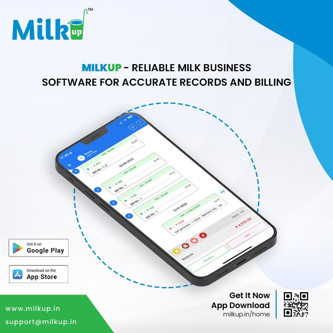 MilkUp – Reliable Milk Business Software for Accurate Records and Billing