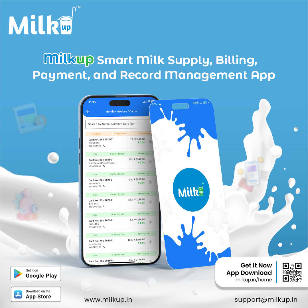 MilkUp – Smart Milk Supply, Billing, Payment, and Record Management App