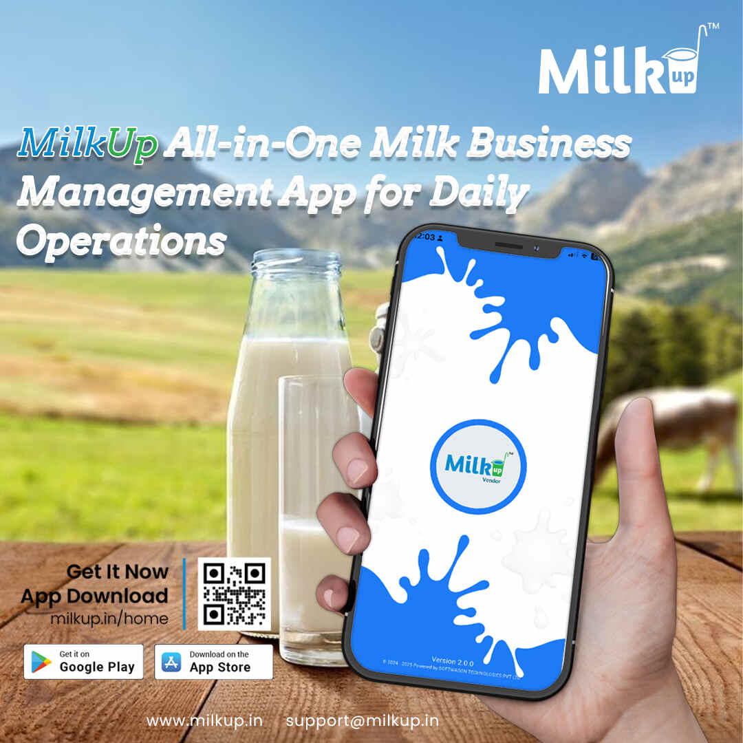 MilkUp All-in-One Milk Business Management App for Daily Operations