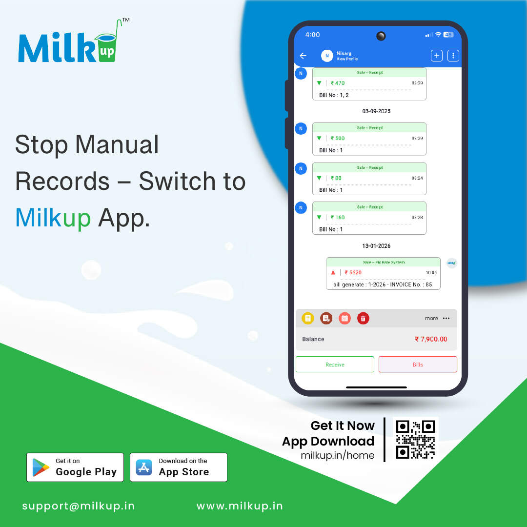 Stop Manual Records – Switch to MilkUp App