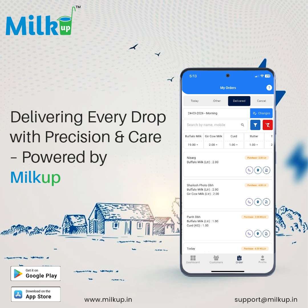 Delivering Every Drop with Precision &amp; Care – Powered by MilkUp