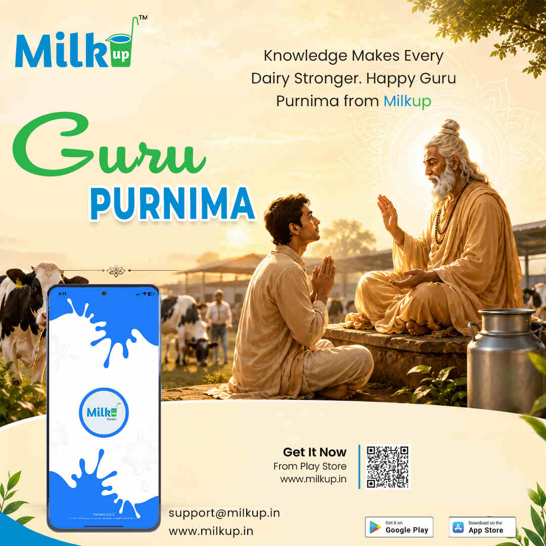 Knowledge Makes Every Dairy Stronger. Happy Guru Purnima from MilkUp