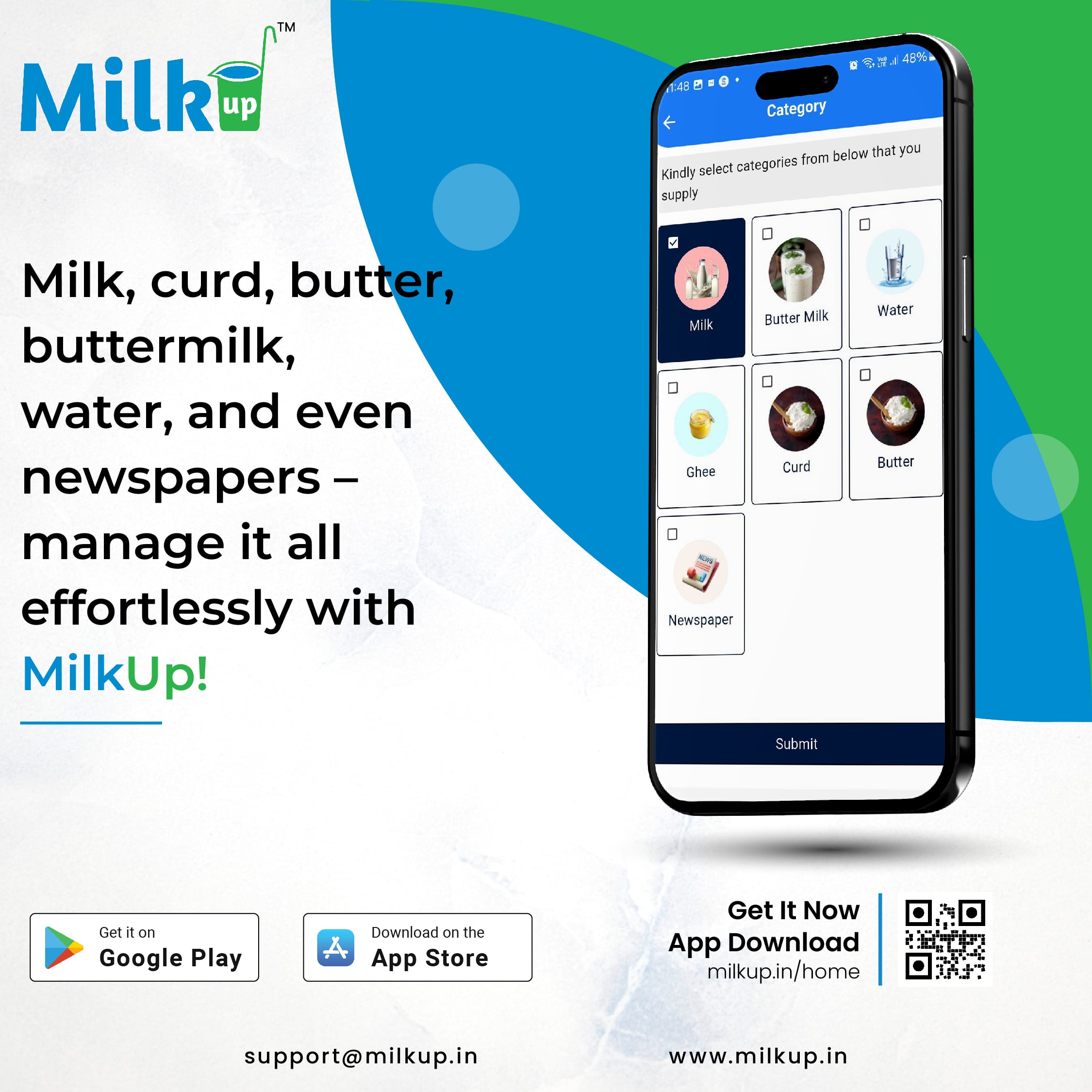 Take your milk business 100% digital – with MilkUp!