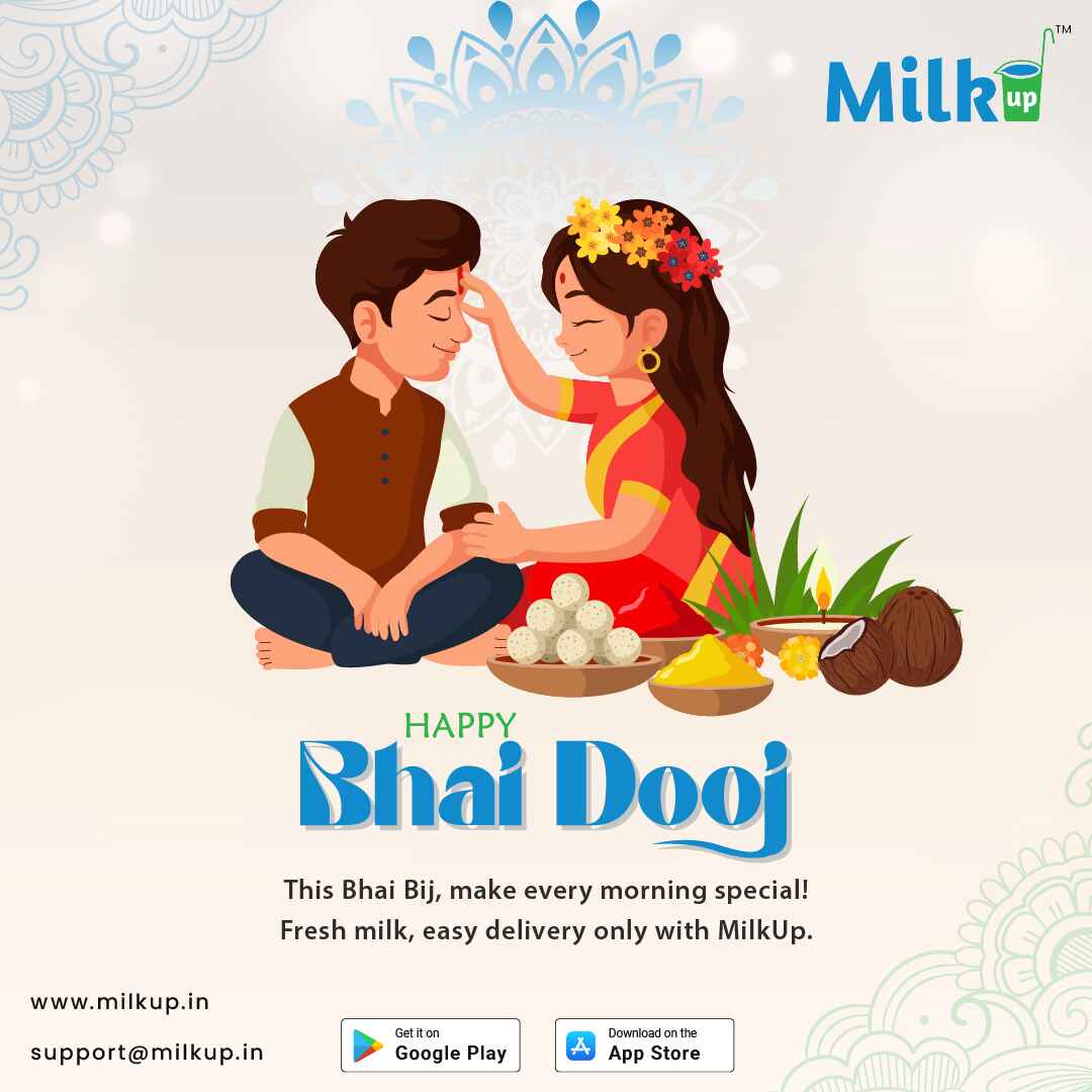 Heartfelt Bhai Dooj wishes from MilkUp!
