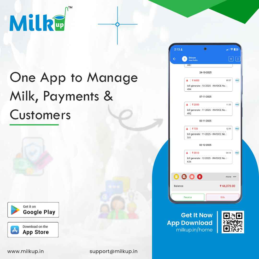 One App to Manage Milk, Payments Customers