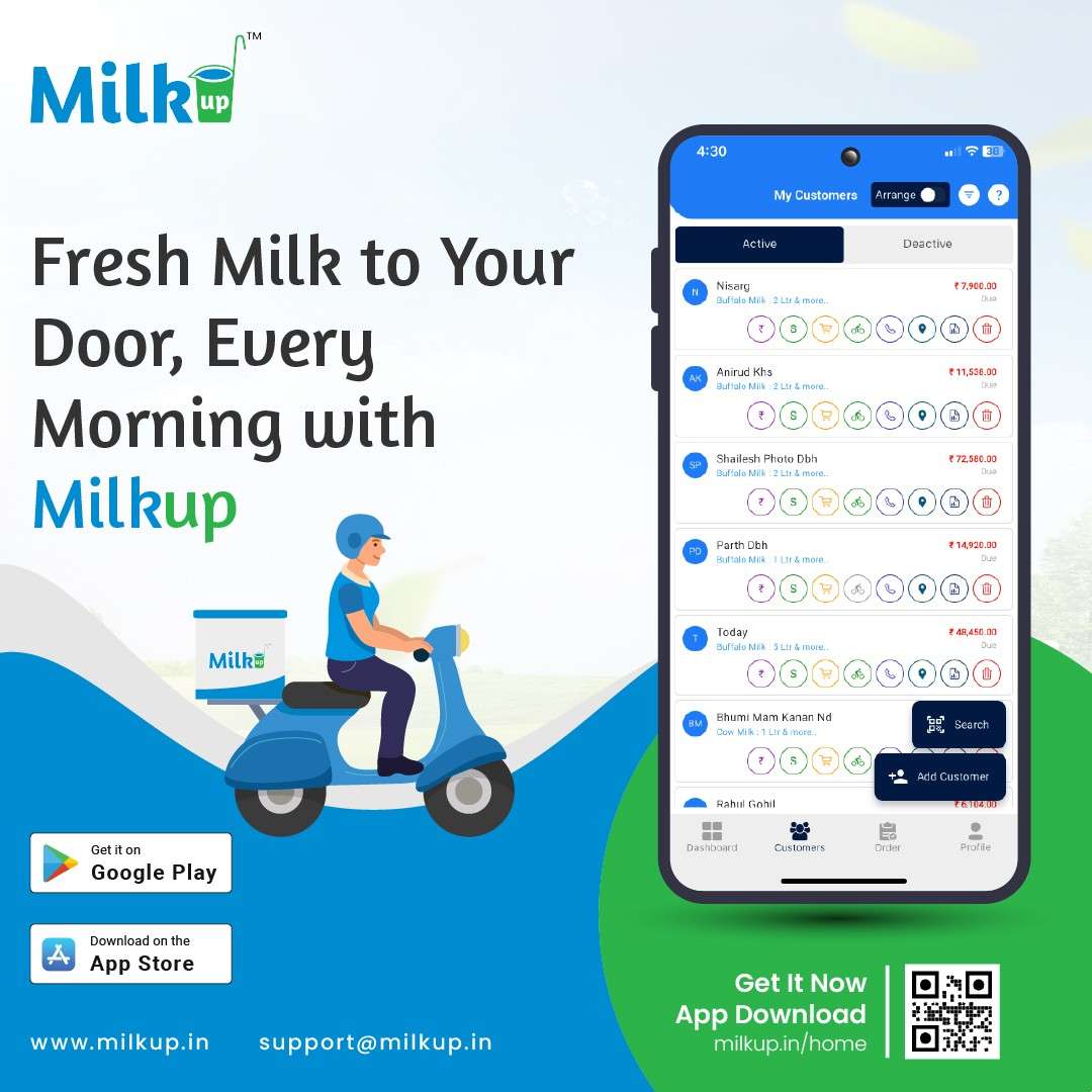 Fresh Milk to Your Door, Every Morning with MilkUp