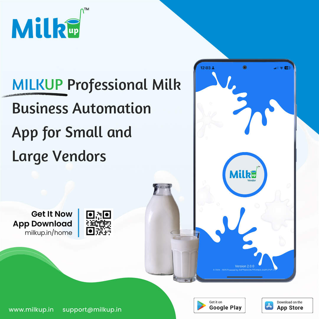 MilkUp Professional Milk Business Automation App for Small and Large Vendors